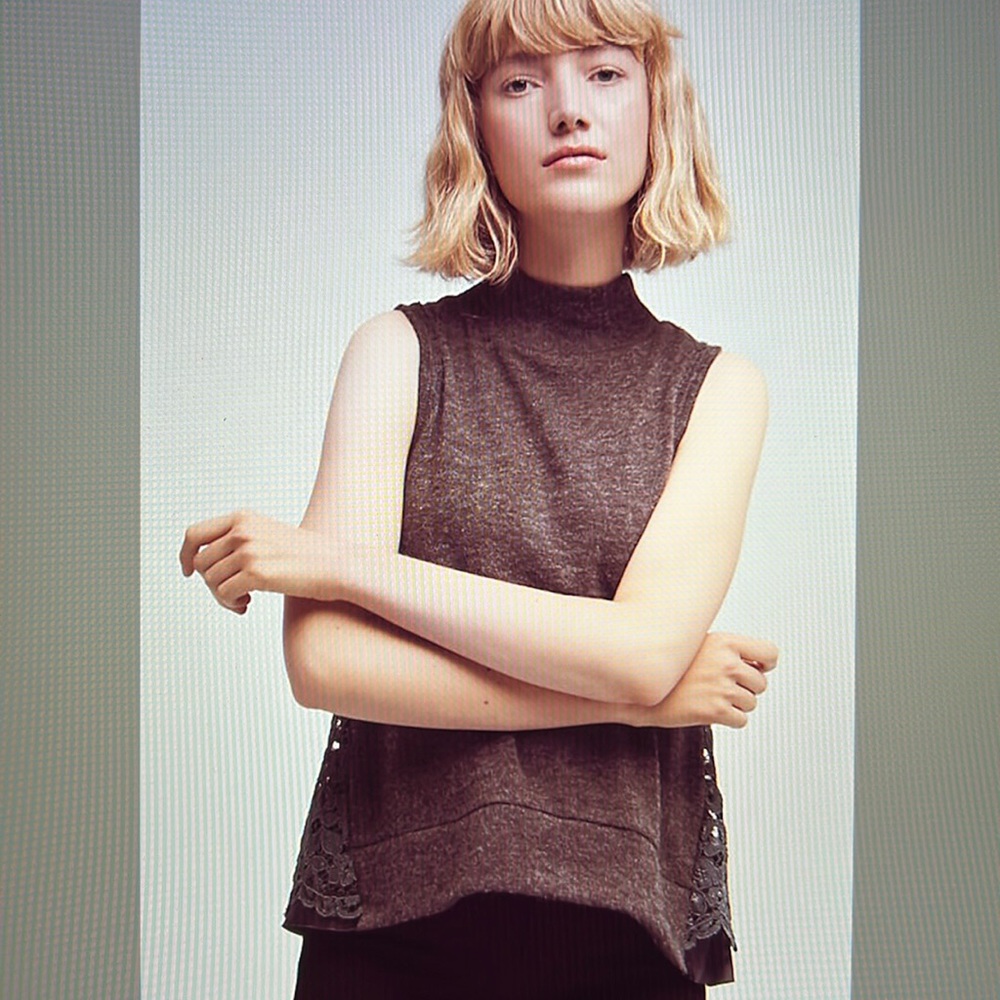 Anthropologie Ella Turtleneck Tank by Moth